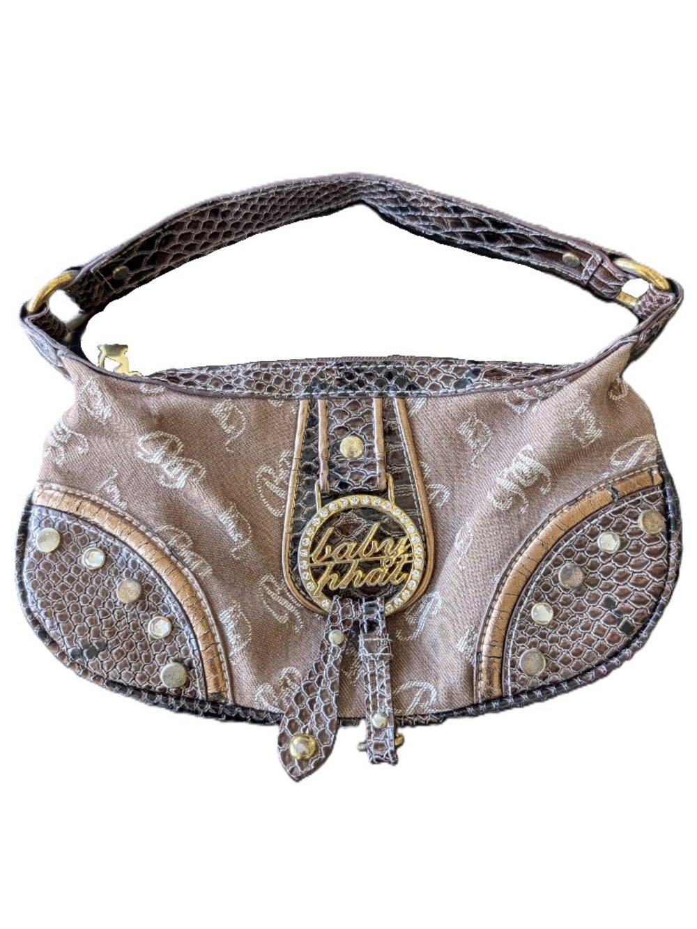 Vintage Baby Phat Y2K Monogram Mini Shoulder Bag